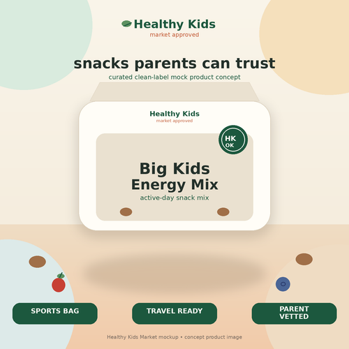 Healthy Kids Big Kids Energy Mix product mockup