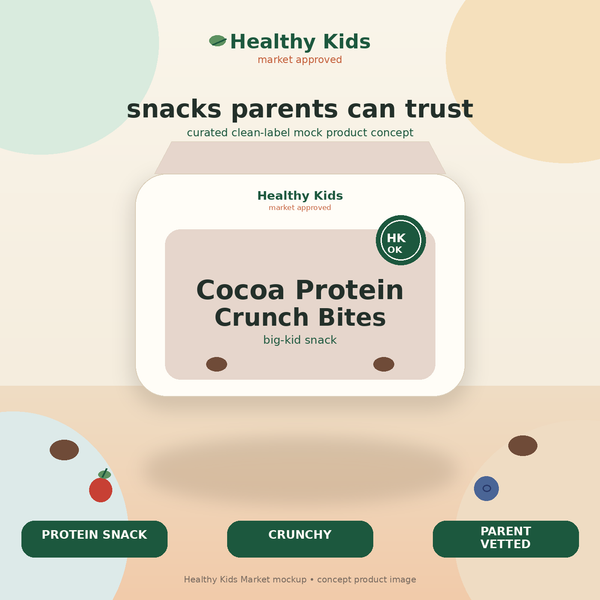 Healthy Kids Cocoa Protein Crunch Bites product mockup