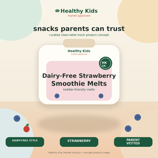 Healthy Kids Dairy-Free Strawberry Smoothie Melts product mockup