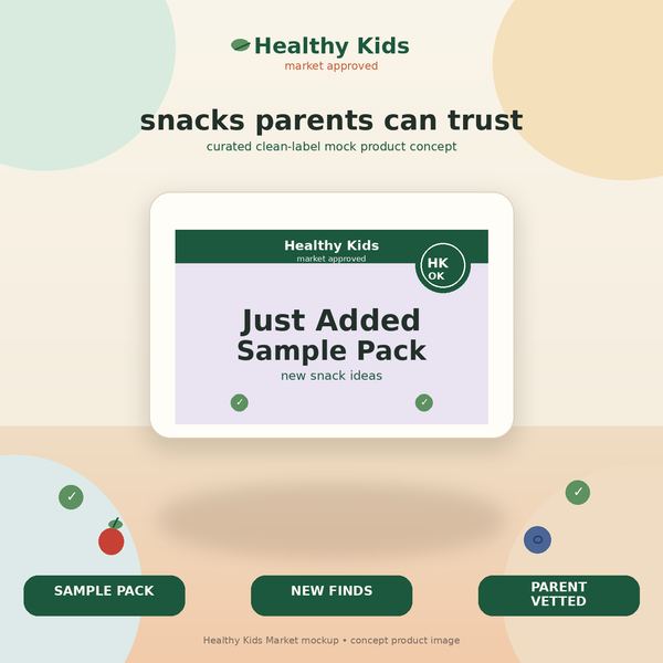 Healthy Kids Just Added Sample Pack product mockup