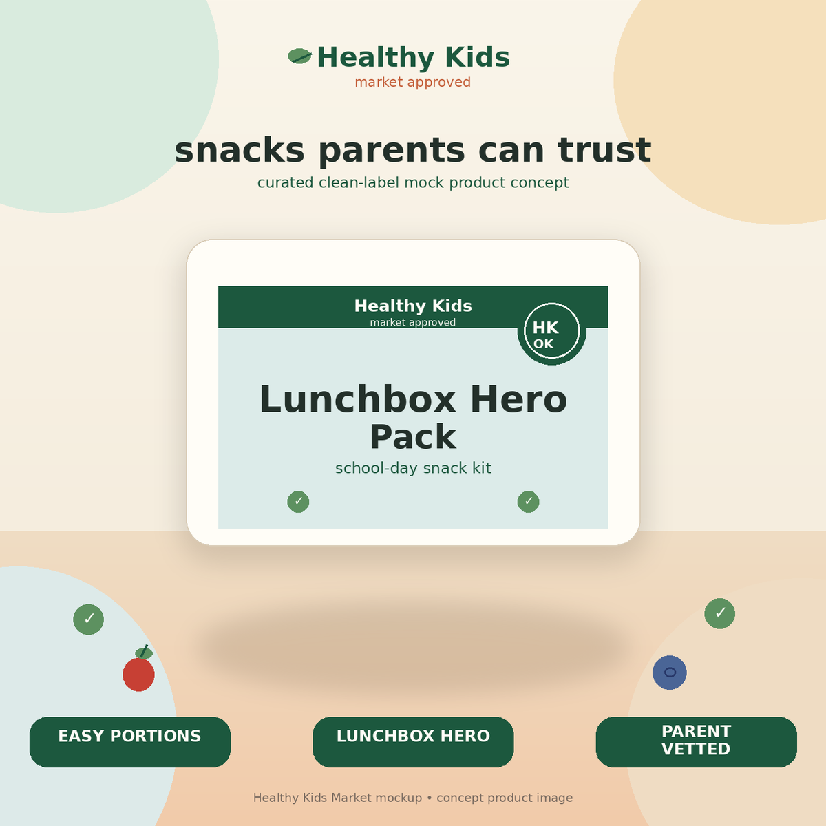 Healthy Kids Lunchbox Hero Pack product mockup