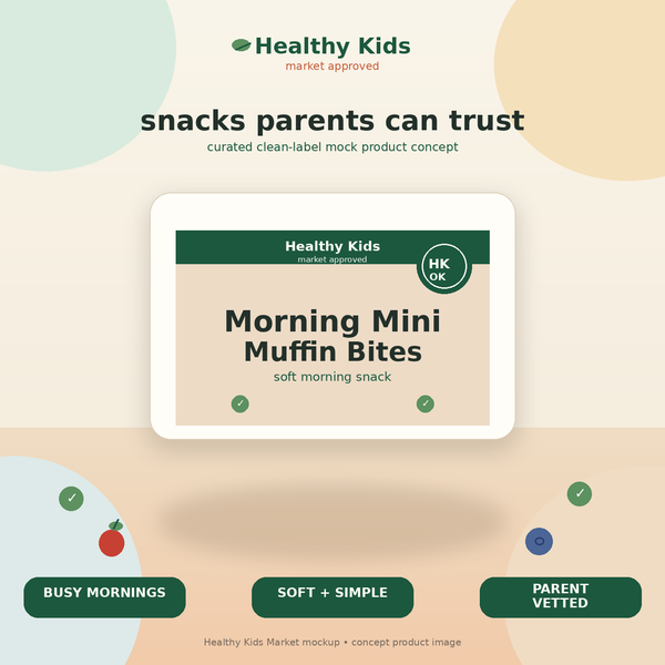Healthy Kids Morning Mini Muffin Bites product mockup